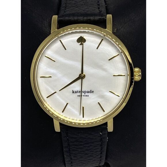 Kate Spade New York Metro 0073 Women\'s Black Leather Analog Dial Watch EY416 main image 5